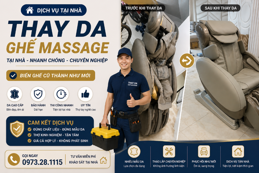 Da Của Ghế Massage Không Dùng Vẫn Hỏng – Sự Thật Khiến Nhiều Người Bất Ngờ