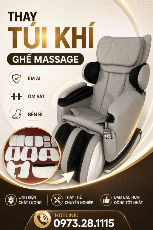 Ghế Massage Của Bạn Yếu Đi Không Phải Do Máy – Mà Là Do Túi Khí