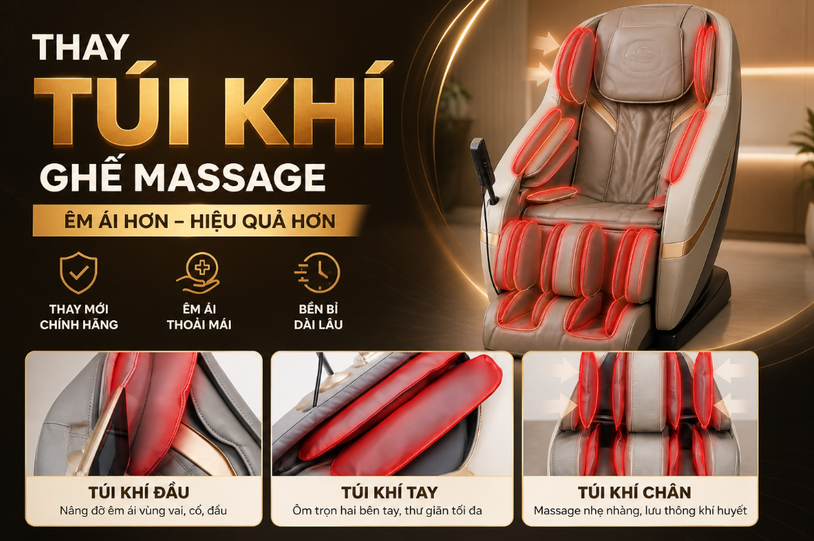 Sửa Ghế Massage Tại Nhà Uy Tín Tại Hà Nội: Hồi Sinh "Đôi Tay Hơi" Và Lực Bóp Đã Đời